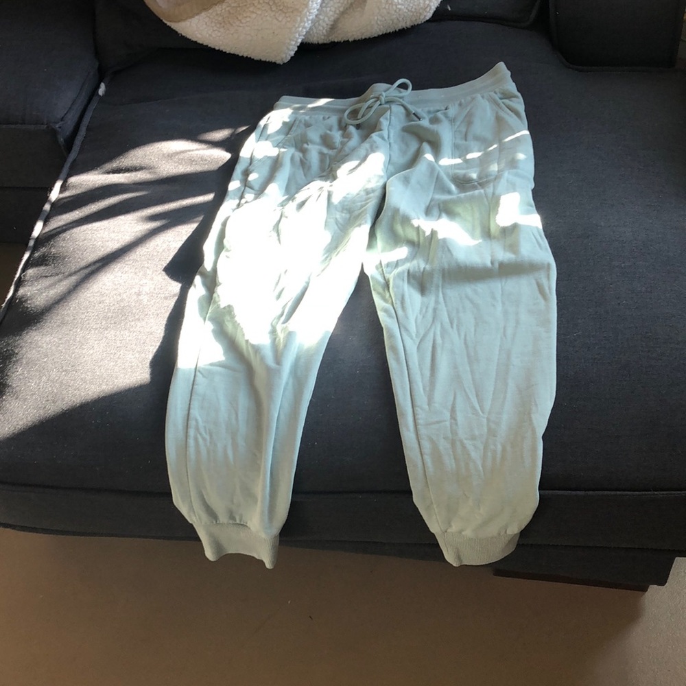 Mint green joggers sweatpants